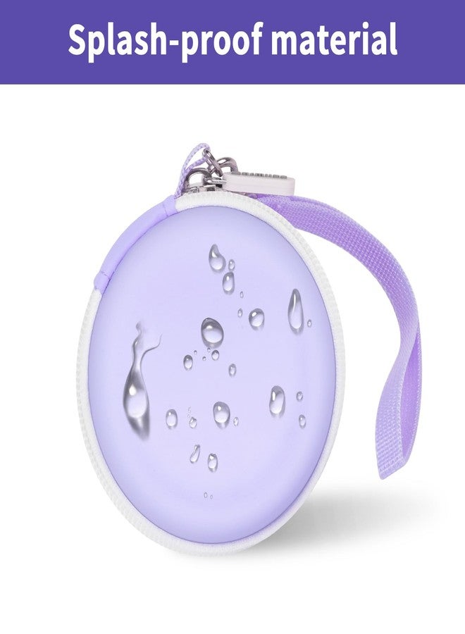 casmilee Toy Case for Punirunes/for Tamagotchi Interactive Digital Pet, Kids Virtual Electronic Pets Holder with Partition to Protect Screen & Mesh Pocket for Small Accessories- Box Only (Purple) - Image 5